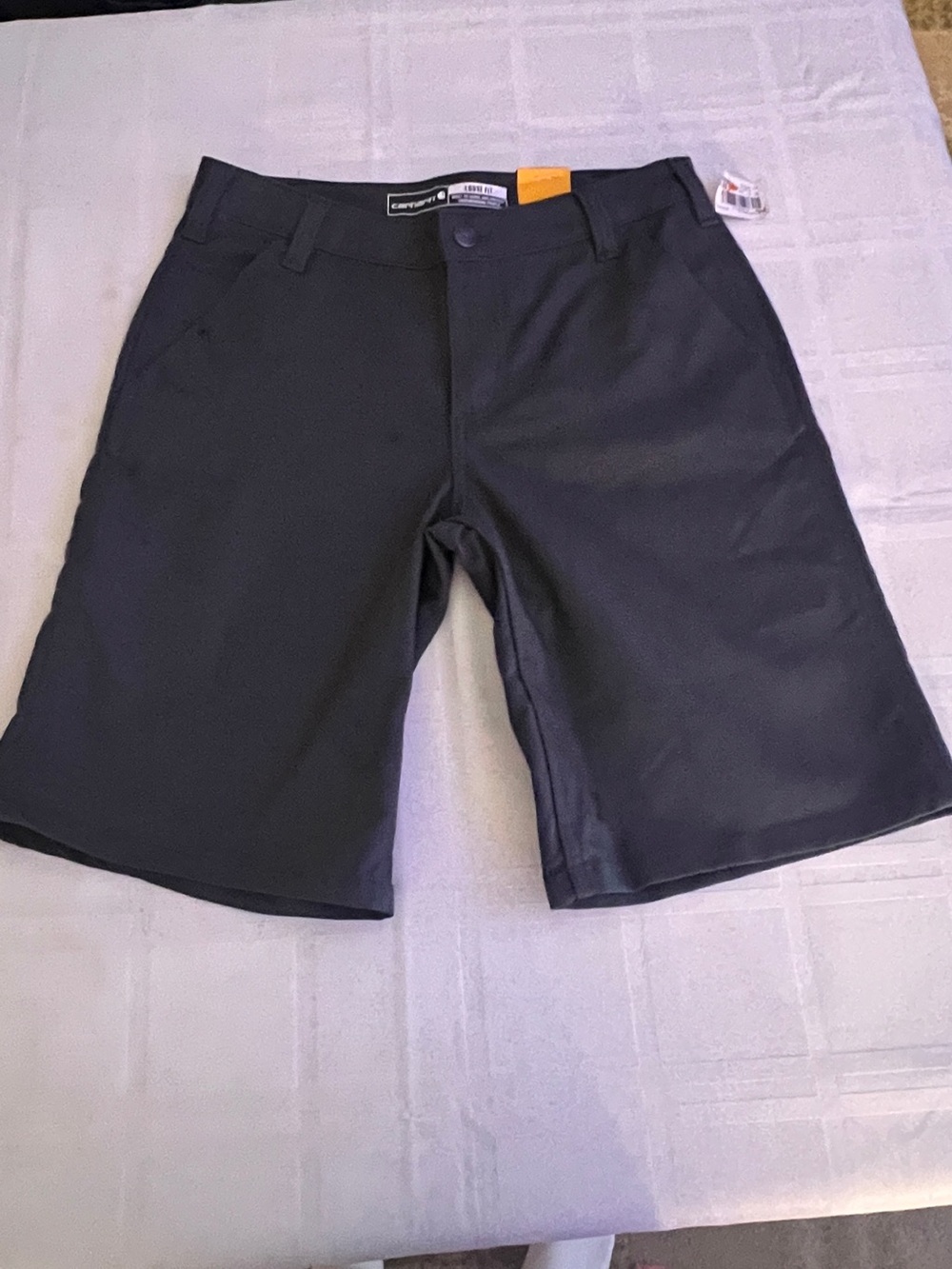 Carhartt Women's Black Flat Front Shorts